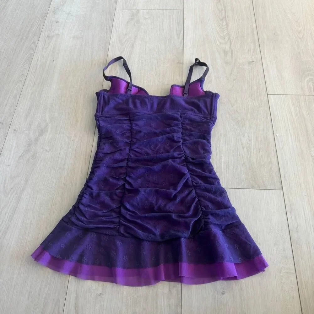 Victoria's Secret Sexy Little Things Teddy Babydoll Dress Purple Sissy size s